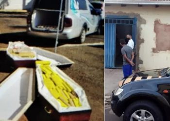 PF encontra drogas em caixões preparados falsamente para mortos de Covid