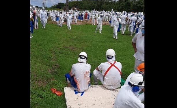 Bombeiros são acionados após vazamento de amônia em frigorífico da JBS em Pimenta Buen