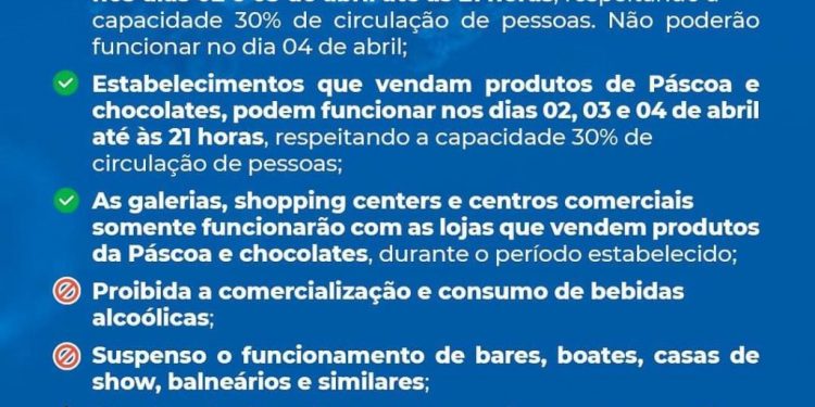 Decreto do Governo de Rondônia estabelece regras temporárias no período alusivo à Páscoa Decreto do Governo de Rondônia estabelece regras temporárias no período alusivo à Páscoa