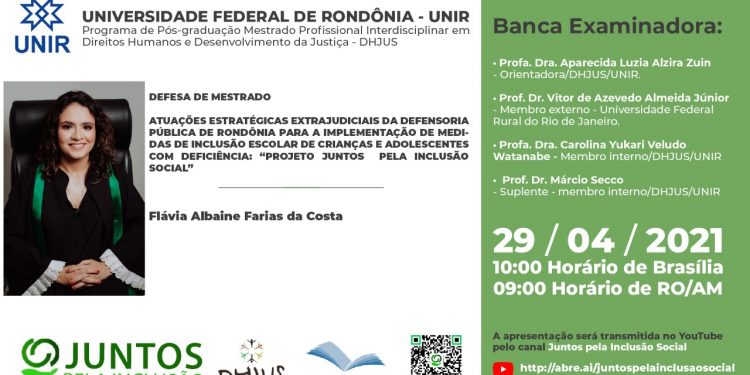Inclusão social escolar em Colorado do Oeste é base para mestrado Inclusão social escolar em Colorado do Oeste é base para mestrado