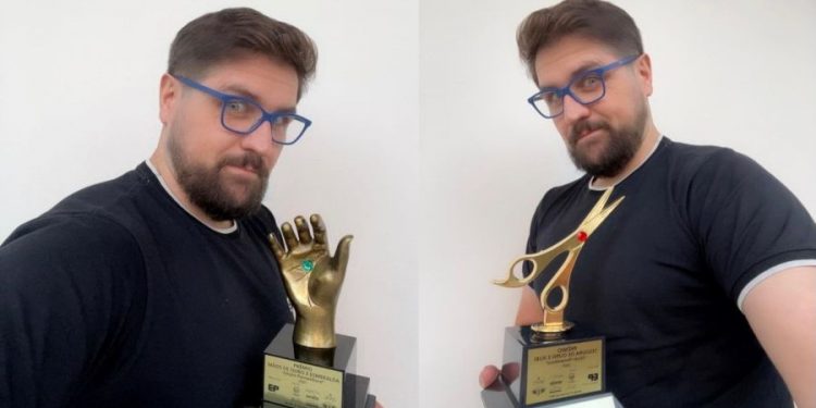 Bruno Rupf orgulha-se da paixão por cabelos e da carreira premiada