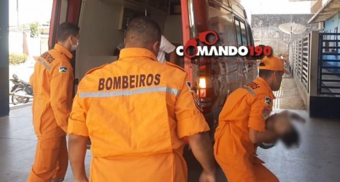 Bombeiros salvam criança de 2 anos que se afogou em balde de água em Ji-Paraná