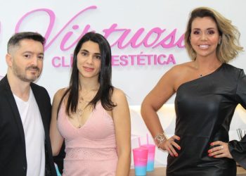 Renata Banhara prestigia inauguração da Clínica de Estética Virtuosa Tatuapé