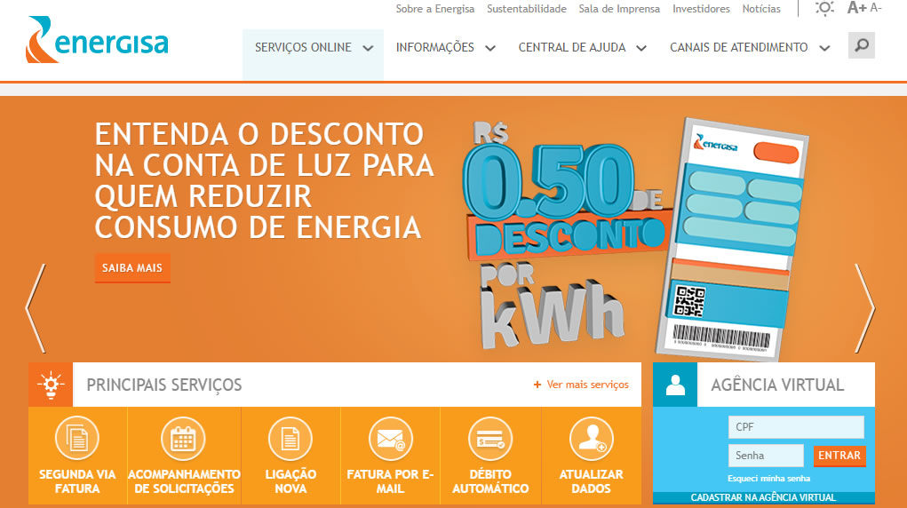 Energisa lança ferramenta online para cliente acompanhar consumo de energia Energisa lança ferramenta online para cliente acompanhar consumo de energia