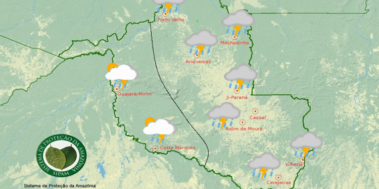 Confira a previsão do tempo para esta sexta-feira em Rondônia