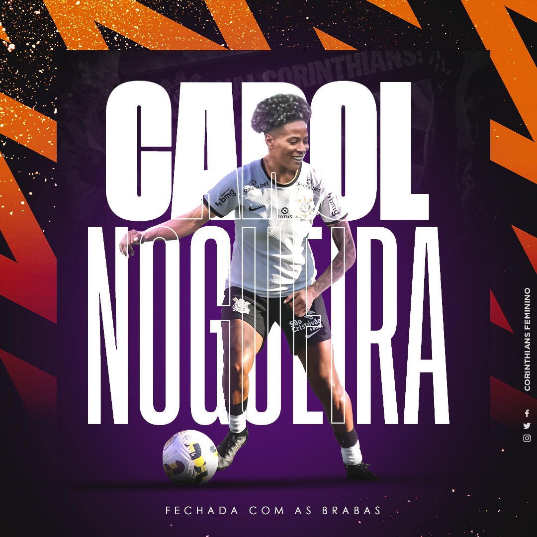 Atacante Carol Nogueira é o segundo reforço do Corinthians para 23