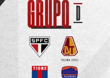 São Paulo F.C. – Tricolor está no Grupo D na CONMEBOL Sul-Americana