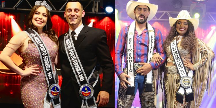 Miss & Mister Porto Ferreira 2023, Andréia Leite e Jonathan Papesso, e Rei & Rainha do Rodeio FEIFE 2023, Emilly Souza e Jefferson Santos, são eleitos Miss & Mister Porto Ferreira 2023, Andréia Leite e Jonathan Papesso, e Rei & Rainha do Rodeio FEIFE 2023, Emilly Souza e Jefferson Santos, são eleitos