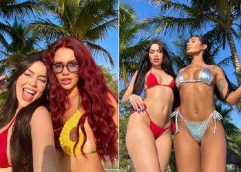 Gabi Medina, Pocah, Vivi, Ve Collen e Bruno Magri curtem Ilha paradisíaca em Angra dos Reis