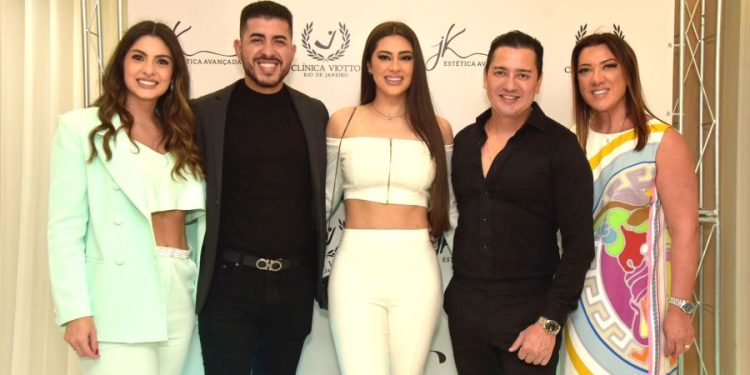 Lançamento das Clínicas JK Estética Avançada e Viotto reúne celebridades no RJ
