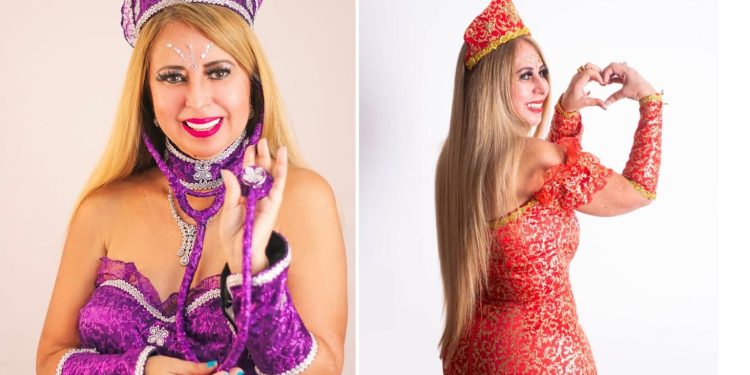 Médica inspirada em Shakira fara Lupita glamourosa campanha ‘Fevereiro Roxo e Laranja Médica inspirada em Shakira fara Lupita glamourosa campanha ‘Fevereiro Roxo e Laranja