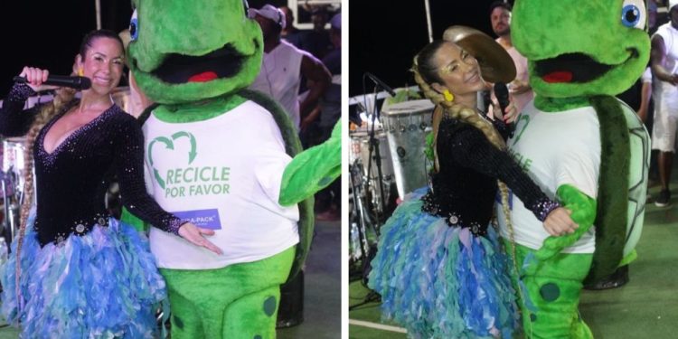 Luana Monalisa usa figurino de Saco de Lixo e sugere a sustentabilidade durante e pós carnaval