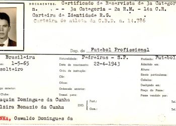 São Paulo F.C. – Nota de pesar: Oswaldo Cunha