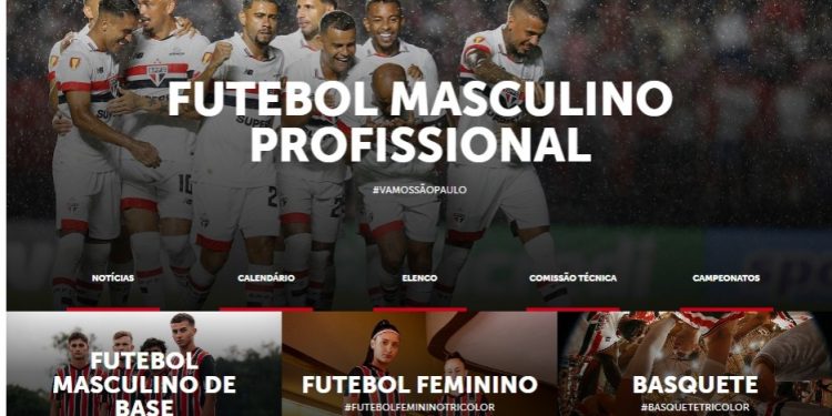 São Paulo F.C. – São Paulo Futebol Clube lança novo site