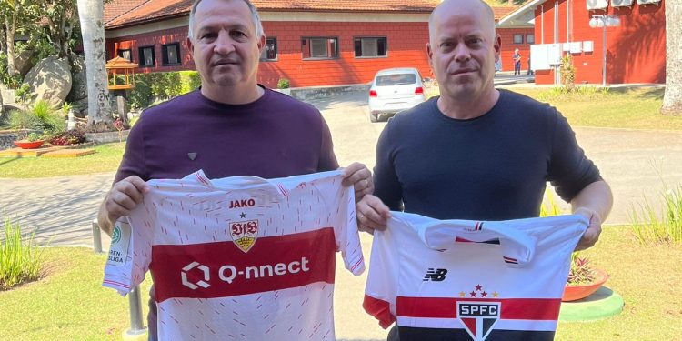 São Paulo F.C. – Representantes do Stuttgart visitam CFA Laudo Natel, em Cotia São Paulo F.C. – Representantes do Stuttgart visitam CFA Laudo Natel, em Cotia
