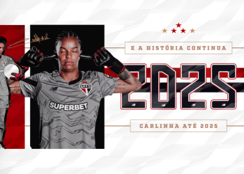 São Paulo F.C. – Carlinha assina renovação com o Tricolor até o fim de 2025