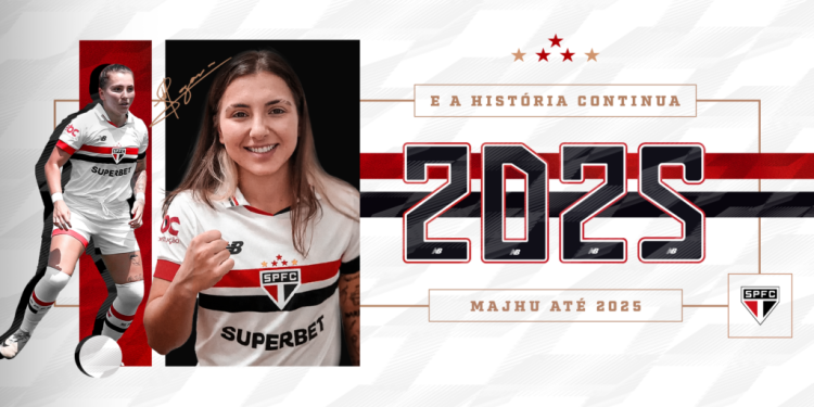 São Paulo F.C. – Majhu renova com o Tricolor até o fim de 2025