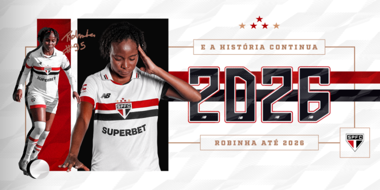 São Paulo F.C. – Tricolor renova com Robinha até 2026