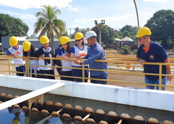 Alunos de Ariquemes visitam Estação de Tratamento de Água do município