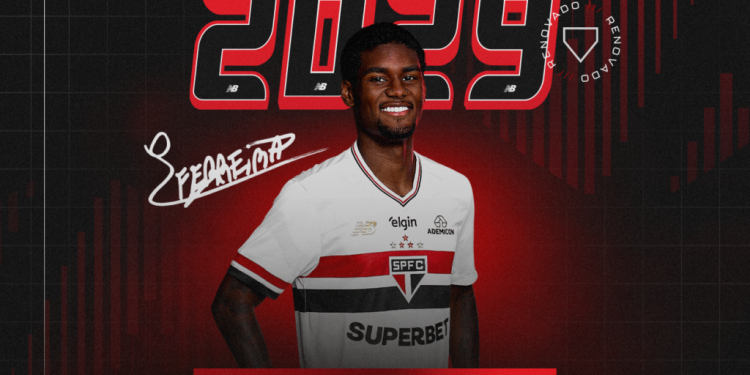 São Paulo F.C. – Lucas Ferreira renova até 2029 São Paulo F.C. – Lucas Ferreira renova até 2029
