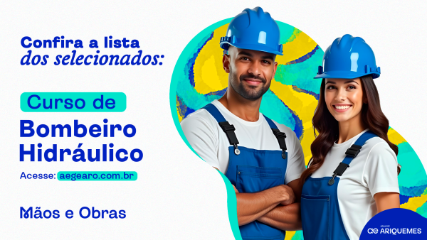 Águas de Ariquemes divulga lista dos selecionados para o curso gratuito de bombeiro hidráulico Águas de Ariquemes divulga lista dos selecionados para o curso gratuito de bombeiro hidráulico