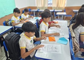 Tema sobre sentimentos mobiliza alunos quanto às emoções e o trânsito, na penúltima aula do projeto Agente Mirim