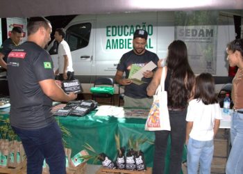 Coleta de resíduos eletroeletrônicos e ações de preservação ambiental são realizadas no Arraial Flor do Maracujá