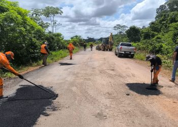 Após solicitação de Pedro Fernandes, DER inicia manutenção da RO-459 em Rio Crespo