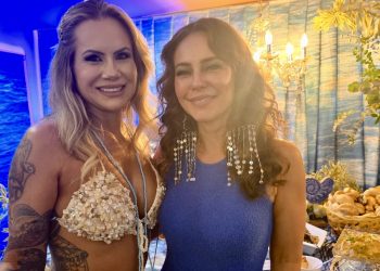 Musa Fitness Isis Camargo e atriz Paolla Oliveira brilham em festa de Atelier dos Famosos em SP