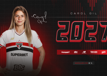 São Paulo F.C. – Carol Gil assina renovação e segue no Tricolor até 2027