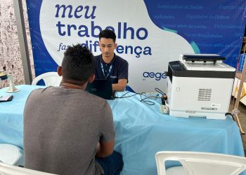 ”É uma ação importante para a população”, afirma morador sobre atendimento itinerante da Águas de Ariquemes no bairro Bela Vista