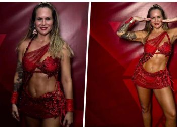 Isis Camargo rouba a cena com brilho e glamour na Festa da Vitória
