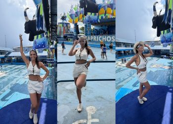 Nathalia Brito celebra estreia no Festival de Parintins e acompanha título do Boi Caprichoso: “Uma emoção impossível de descrever”