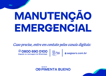Reparo de emergência – Águas de Pimenta Bueno