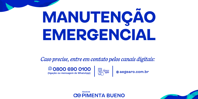 Reparo de emergência – Águas de Pimenta Bueno